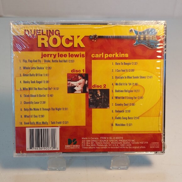 Jerry Lee Lewis & Carl Perkins ~ Dueling Rock (2 Music CDs, 1999) new-sealed - Picture 2 of 2